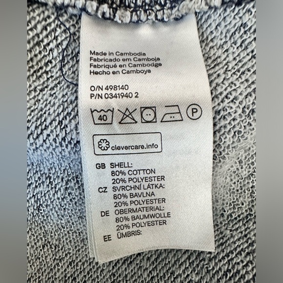 H&M LOGG Men’s Sweater Blue & Gray Long Sleeve Size L - Picture 5 of 8